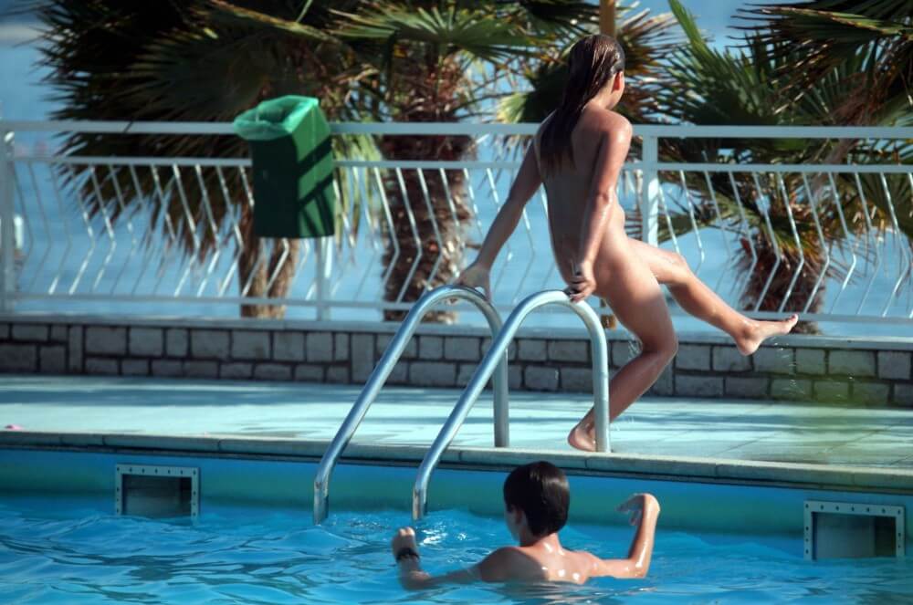 Pool Assortment Nudism Life - Are required to remain naked at all times