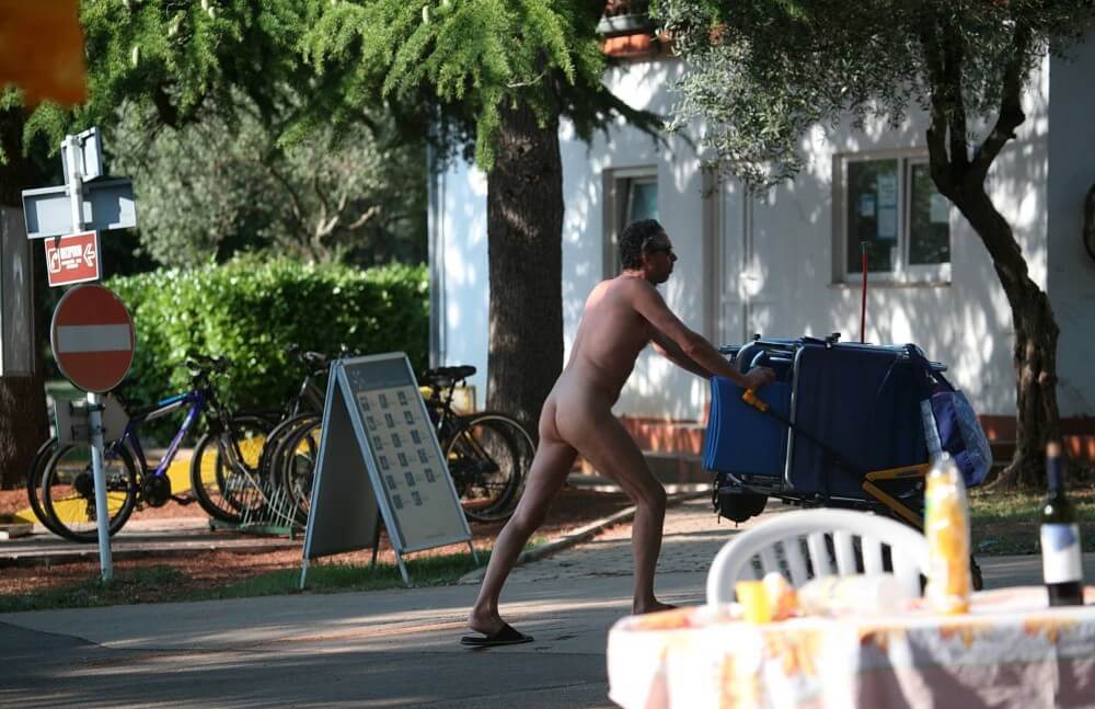 Park Side Street Pass-Bys photos - Nudity in naturism is an expression of respect for oneself and the world around us