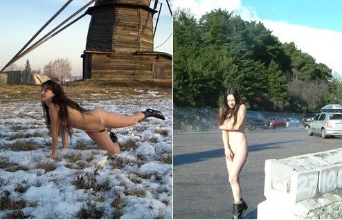Beautiful Suntan Stretches-Winter Sport pics - Nudism is based on sincerity