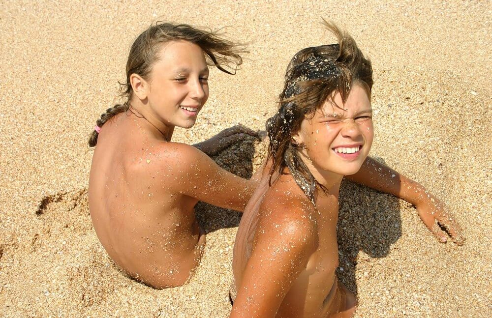 Ocean Beach Relaxing Photo Set - Nudity fosters trust and honesty