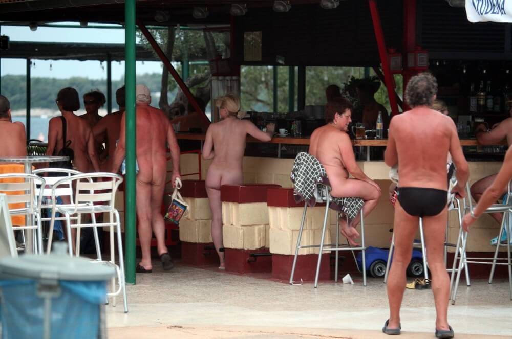 Outdoor diner view - We are naked in the bosom of nature