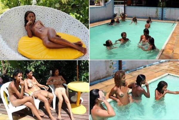 Brazil Pool Sunbath photos - Nudity helps one appreciate the present moment