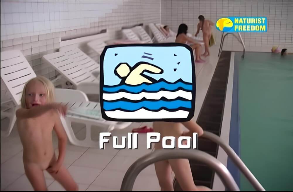 Naturist Freedom: Full Pool - A person without clothes is closer to the wild