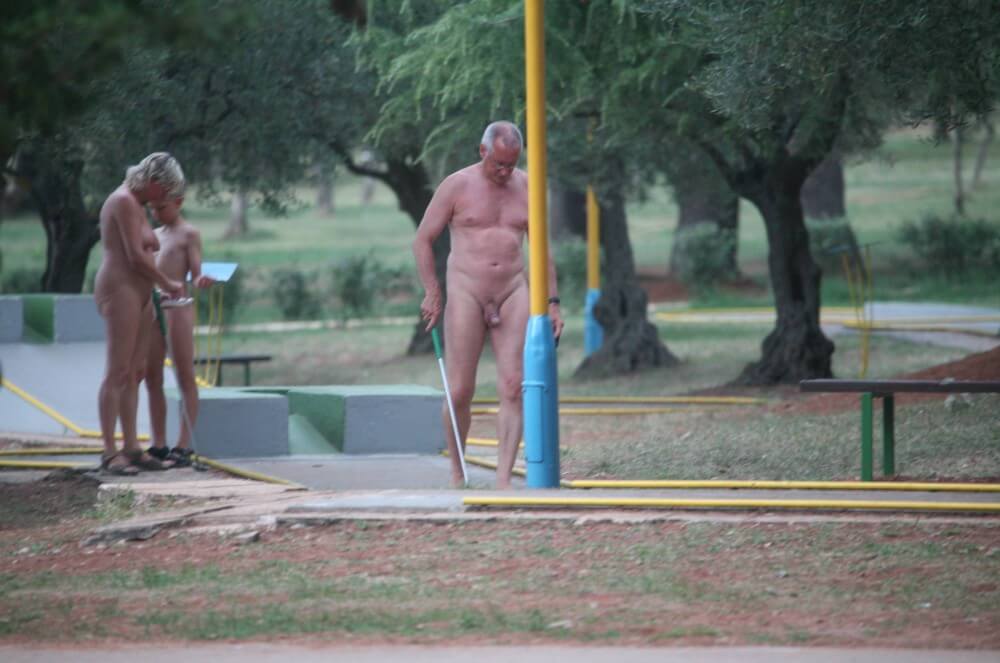 Mini-Golf Nude Participants pics - Nudity in naturism is an expression of respect for oneself and the world around us