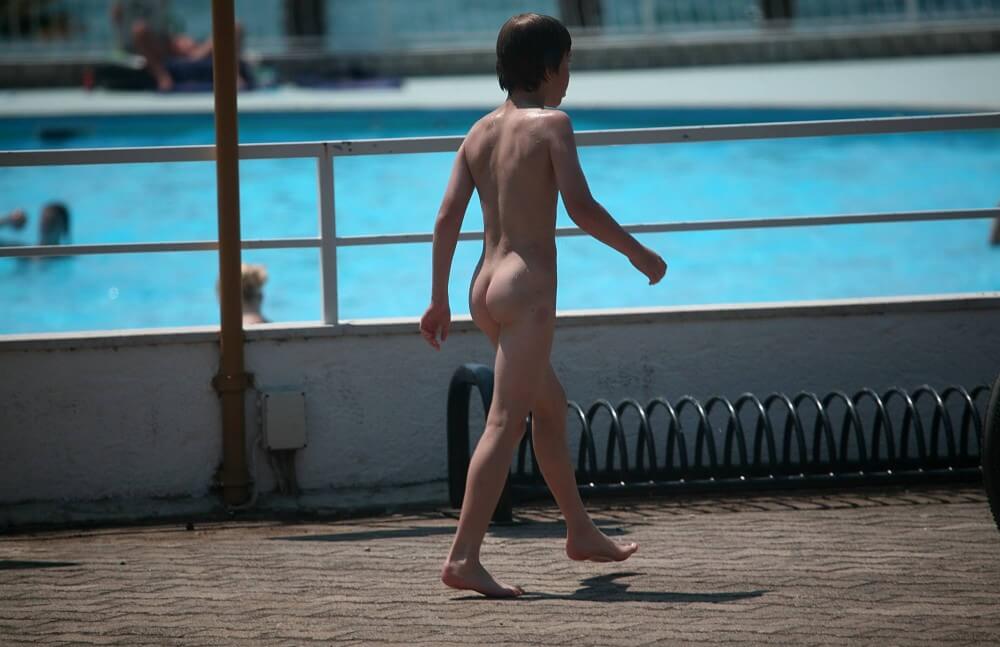 Grassy Patio Nature Hike - Harmony and balance are important in this nudist culture