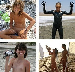 Naturism photo gallery # 3 - Overcoming inhibitions is one of the goals of nudism