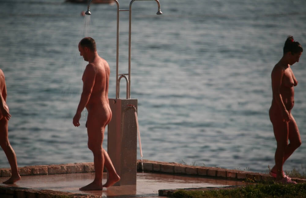 Naturist Shower at Dusk pics - Such nudist practices help break down prejudices