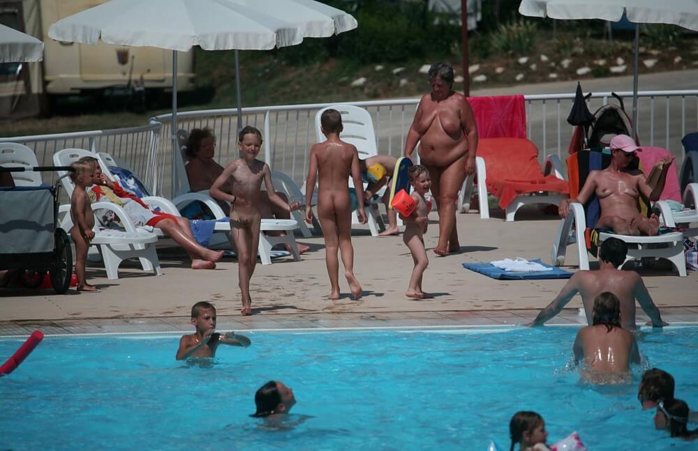 Naturist Afternoon Pool Games pics - Naturism and nudism are a path to inner freedom
