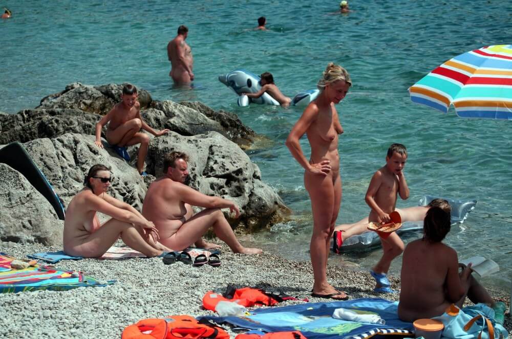 Rock Side Family Camping pics - The natural beauty of the body is one of the goals of naturism and nudism