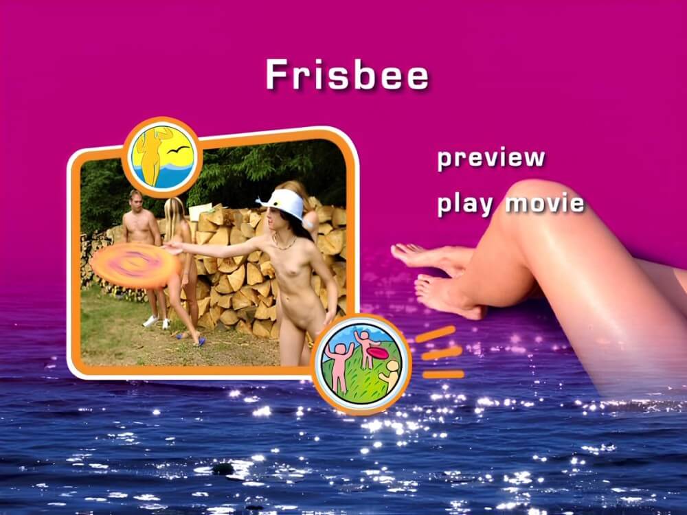 Naturist Freedom - Frisbee DVD - A person without clothes is closer to the wild