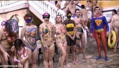 Body paint award lines Full HD - Nudity fosters trust and honesty
