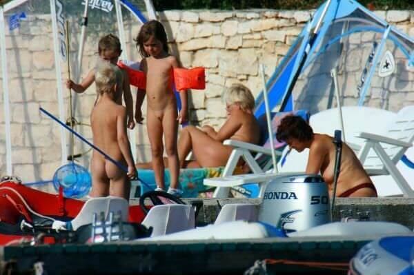 By the boat photos - Admission Permitted Only in the Nude