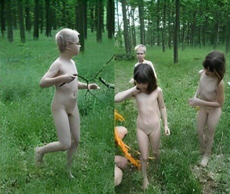 Naturism photo gallery # 21 - Nudists live together in nature and in groups