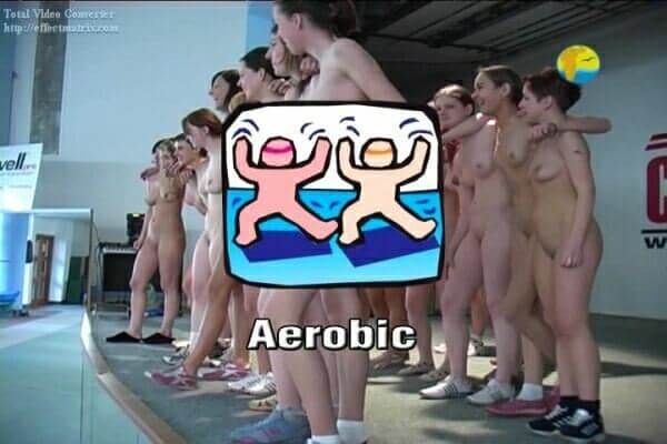 Naturist Freedom: Aerobic - The naked body is an expression of beauty