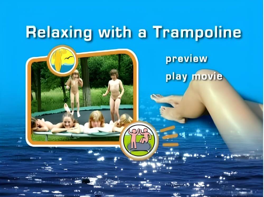 Naturist Freedom: Relaxing with a trampoline DVD - We have no objection to the phenomenon itself