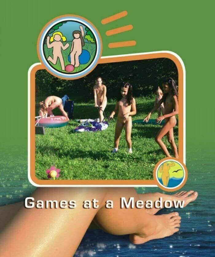 Naturist Freedom: Games at a Meadow - Nudist families: open materials for connoisseurs