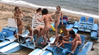 A group of naturists at sea - Nudity is a natural way to express respect for nature and oneself